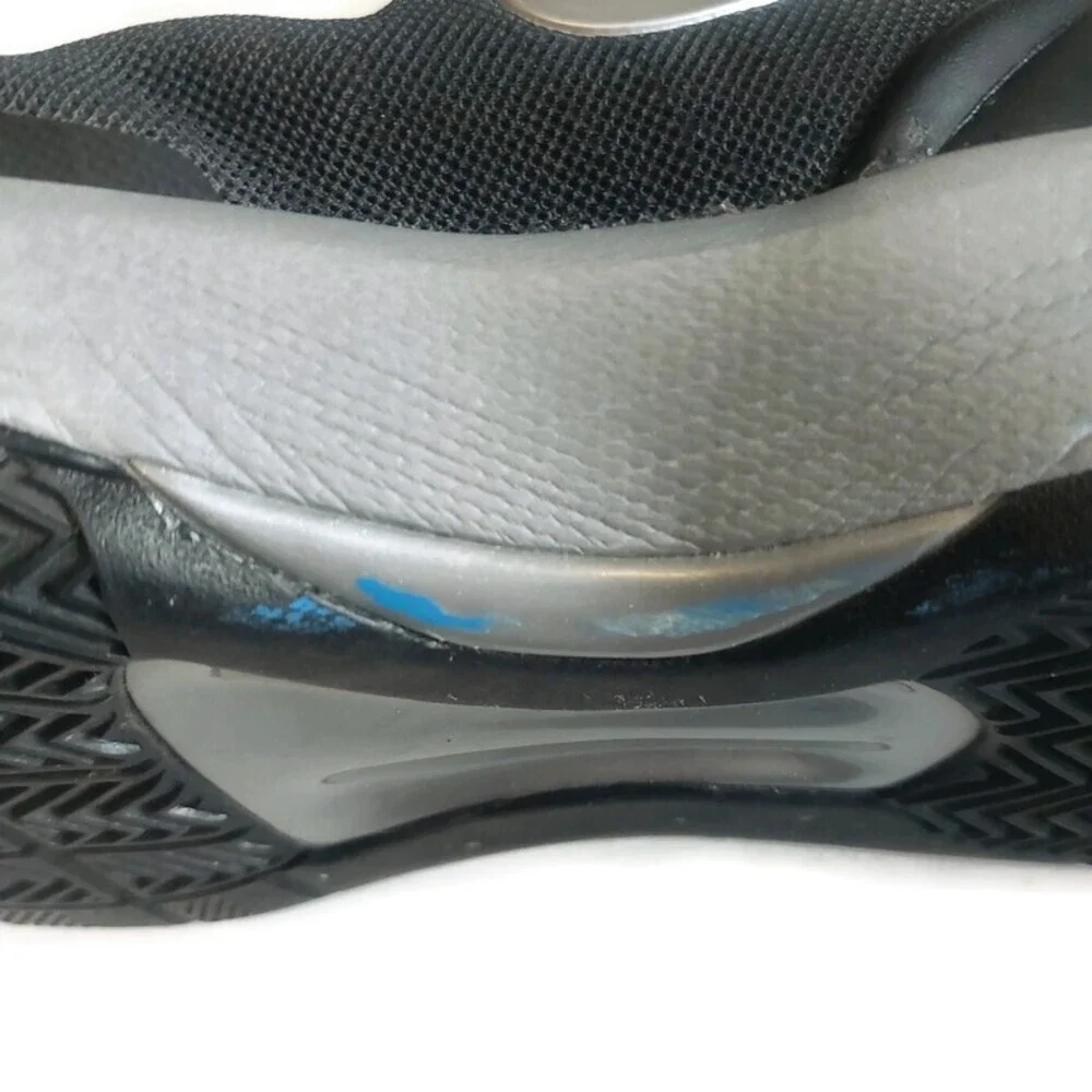 Nike Womens Size 9 Zoom Volley Hyperspike Volleyball Shoes Black Metallic Silver